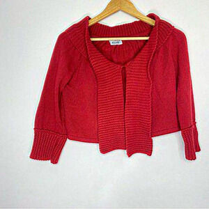 Moschino Cheap and Chic Cropped Sweater in‎ Red Women Size 6